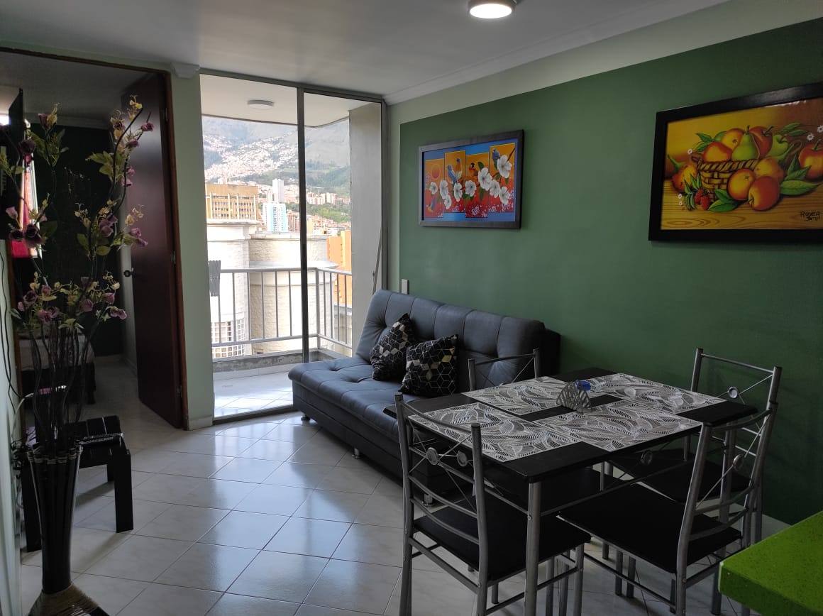 Apartamento amoblado 2 habitaciones — Bombona, Medellín (Cód. B) — foto 4